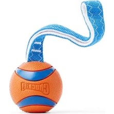 Calperia Ultra Sıçrayabilen Kauçuk Top ve Naylon Çekme Kayışı ile Köpek Oyuncağı