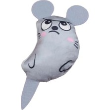 Calperia Peluş Kedi Oyuncağı Catnipli Gri