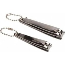 Calperia 2'li Paslanmaz Çelik Tırnak Makası Seti - Mini ve Standart Boy