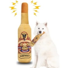 Calperia Sesli Şişe Şeklinde Köpek Oyuncağı, Hışırdayan Peluş