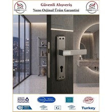 Sofuoğlu Asude Aynalı Kapı Kolu - Antrasit Saten - Orjinal Ürün - Dış Kapı - YALE