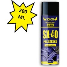 Extra Güçlü Profesyonel SX-40 Pas Sökücü Sprey 200 Ml.