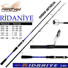 Wily Portfish Ridaniye Spin 270 cm Olta Kamışı 2 Parça 10-40 gr