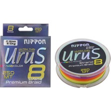 Nippon Urus 8x Braid 250 mt Multi Color Ip