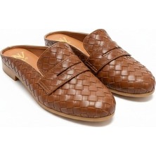 Ne&Ve Shoes Örgü Detaylı Kadın Sabo Terlik
