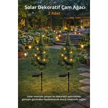 Wair Teknoloji 2'li Solar Bahçe Lambası LED Dekoratif Çiçek Aydınlatma Dış Mekan