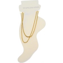 Nkie Jewels Altın Renk Asansör Sf Çelik Halhal - 3477