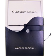 Nkie Jewels Altın Renk Gündüz Gece  Arkadaş Şans Bilekliği - 2689