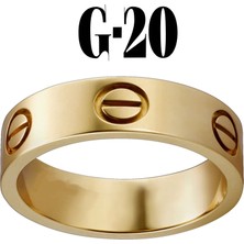 Nkie Jewels Kartier Düz Yüzük Gold Renk 20 Numara