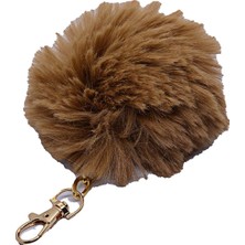 Nkie Jewels Cappuccino Renk Peluş Ponpon Anahtarlık  979