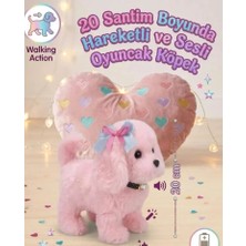 Toys Büyük Boy Pilli Oyuncak Köpek, Hareketli Sesli Oyuncak Köpek, Peluş Köpek , 20 cm