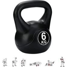 PremiumPort 6 kg Kettlebell Çaydanlık Tipi Dambıl, Spor ve Fitness Ağırlığı
