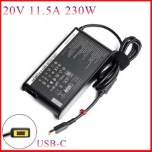 Bluesery Lenovo Thinkpad 4X20S56717 230W Uyumlu Slim Tip Nb/dock Ac Şarj Adaptörü