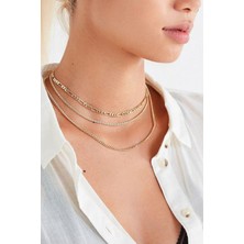 Nkie Jewels Kadın Altın Zincir Seti