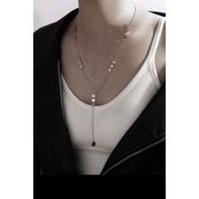 Nkie Jewels Üç Pullu Sallantılı  Kolye - 2154 Gümüş