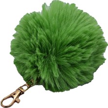 Nkie Jewels Fıstık Yeşili Renk Peluş Ponpon Anahtarlık  980