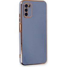 Eco Port Samsung Galaxy A03S Kılıf Volet Silikon - Mavi