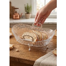 SEÇKİNEV Seçkinev Diamond2 Metal Ayaklı Cam Sunumluk Ekmeklik&meyvelik