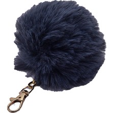 Nkie Jewels Lacivert Renk Peluş Ponpon Anahtarlık   978