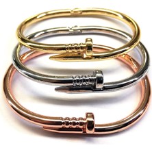 Nkie Jewels Kombin Çivi Bileklik Kelepçe Rose-Altin-Gümüş Renk