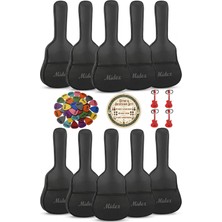 Midex GK-40K-10X 10'lu Klasik Gitar Çantası Kaliteli Siyah Kılıf