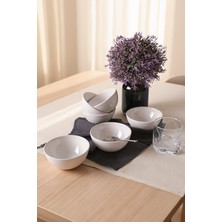Keramika Beyaz Kera Kase 12 cm 6 Adet 006
