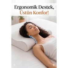 Ortopedik Visco Yastık Xl 37X57CM | Boyun Fıtığı, Boyun Düzleşmesi ve Boyun Ağrısı Için Destekli Yastık