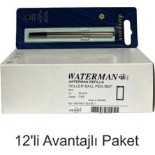 Waterman Roller Kalem Yedeği 12 Adet Fine Mavi 1964018