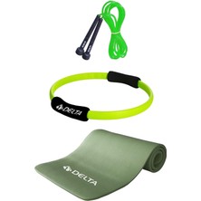 PremiumPort Sağlıklı Egzersiz Seti: Pilates Minder, Çember ve Atlama Ipi