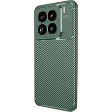 Prativas 15 Kılıf Auto Focus Karbon Kapak - Koyu Yeşil