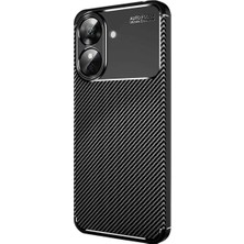 Prativas Note 60 Kılıf Auto Focus Karbon Kapak - Siyah