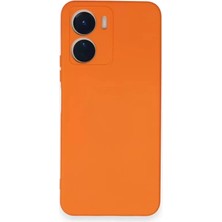 Prativas Y16 Kılıf Nano Içi Kadife Silikon - Turuncu