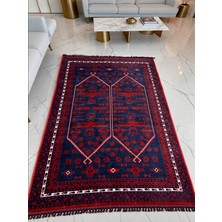 Zeora Home Afgan Desenli Makine Dokuma Kilim Etnik Otantik Anadolu Saçaklı Salon & Oturma Odası Antre Koridor Vintage Ince Halı