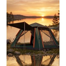 Senka 4 5 Kişilik Kamp Çadırı Güneşlikli Suya Dayanıklı Geniş Hacimli Outdoor