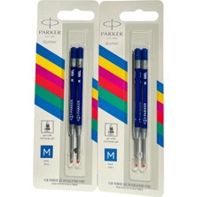 Parker Jel Kalem Refill Plastik Gövde 2'li Blister 2 Adet M Uç Mavi