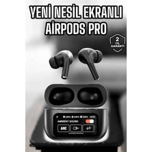 Prativas Kablosuz Bluetooth Kulaklık Ekranlı Uzun Şarj Süreli Anc Destekli