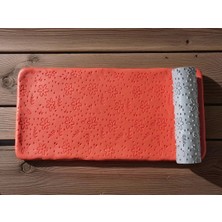 Atölye Dekupaj Model 030 - Çiçek Deseni - Polimer Kil Doku Oklavası / Seramik Çamuru Desen Rulosu