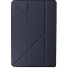 Marsilyan Samsung Galaxy T870 Tab S7 11 Kılıf Kalemlikli Mars Tablet Kılıfı - Lacivert