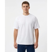 More Black Beyaz Oversıze Tshirt