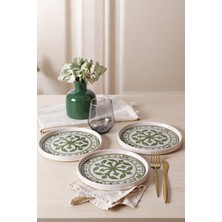Keramika Timeless Green Stackable Pasta Tabağı 21 cm 4 Adet 21974