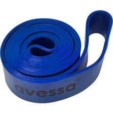 PremiumPort Blue Latex Güç Bandı 64 Mm, Spor ve Fitness Için Dayanıklı ve Esnek
