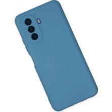 Marsilyan Huawei Nova Y70 Kılıf Nano Içi Kadife Silikon - Mavi