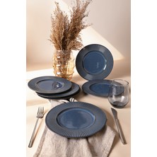 Keramika Lapis Myra Pasta Tabağı 22 cm 6 Adet Q08