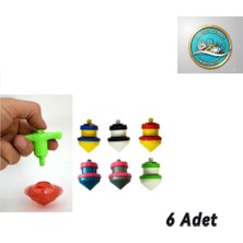 E-Deniz Ticaret Topaç Otomatik  Eğitici Oyuncak Süper Eğlenceli Nostaljik Topaç Fırıldak Oyunu 6 Adet