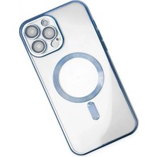 Marsilyan iPhone 14 Pro Kılıf Kross Magneticsafe Kapak - Sierra Blue