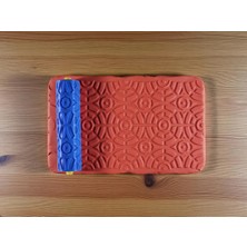 Atölye Dekupaj Model 021 - Örümcek Ağı Dokusu - Polimer Kil Doku Oklavası / Seramik Çamuru Desen Rulosu