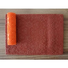 Model 020 - Polimer Kil Doku Oklavası / Seramik Çamuru Desen Rulosu