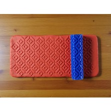 Model 018 - Polimer Kil Doku Oklavası / Seramik Çamuru Desen Rulosu