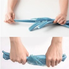 Esranın Dünyası Silikon Bulaşık Yıkama Eldiveni Silikonlu Mutfak Eldiveni Temizlik Mutfak Eldiven RSXML34-ESRDNS