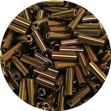 Esranın Dünyası Uzun Boru Kesme Boncuk Çap 2mm Uzunluk 10 mm - 20 Gram - Parlak Gold - BNC249 RSXML34-ESRDNS